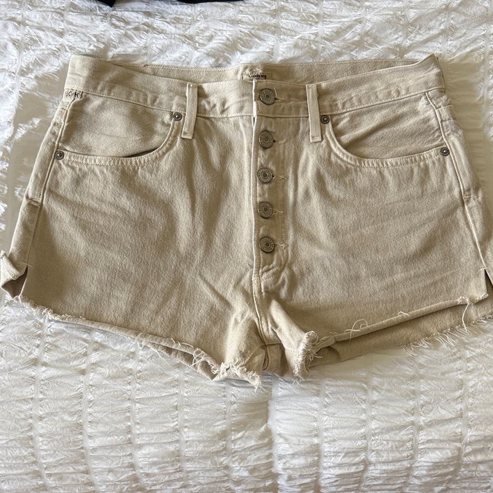 Citizens of Humanity Button-Fly Jean Shorts